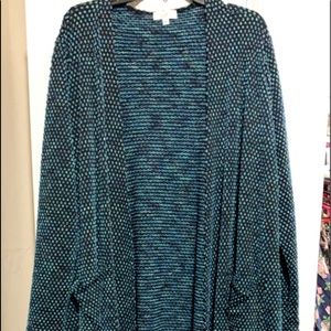 Lularoe Sarah cardigan duster Mermaid